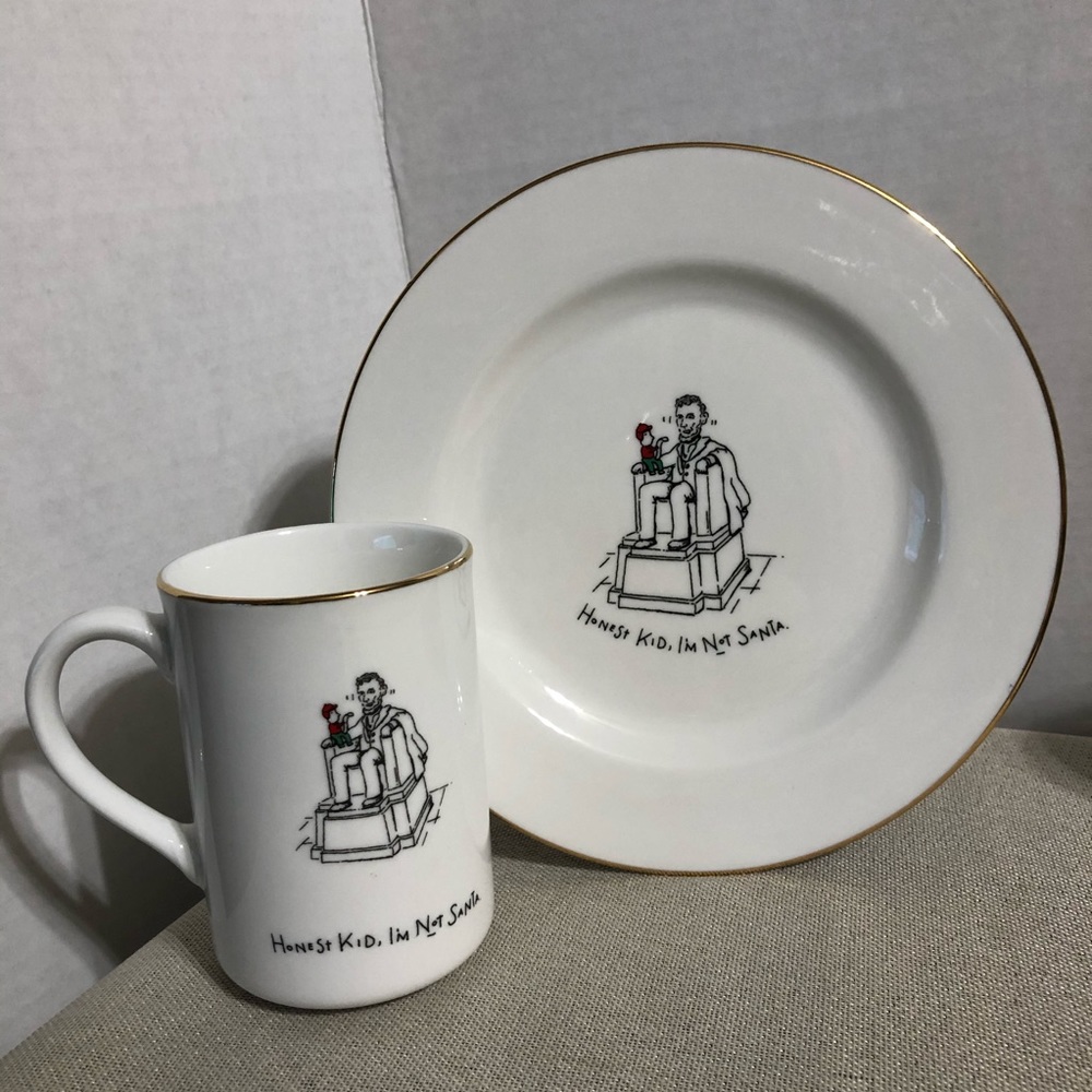 4 PCs of Vintage Dayton Hudson 1999 Merry Masterpieces 24K Trim Porcelain China